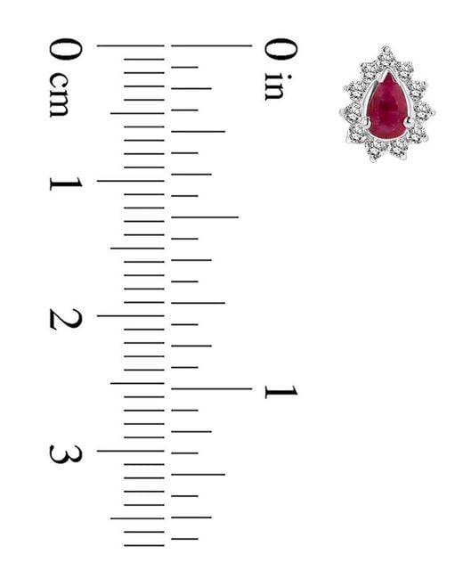 LEVARON Pink 14K 0.70 Ct. Tw. Diamond & Ruby Earrings