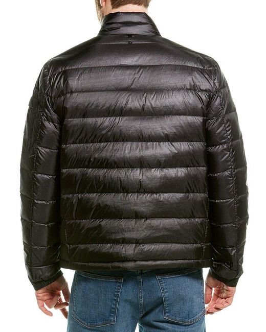 Mackage James Leather trim Down Jacket in Black for Men Lyst