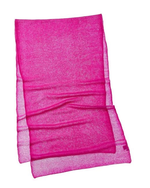 Portolano Pink Lightweight Cashmere Scarf