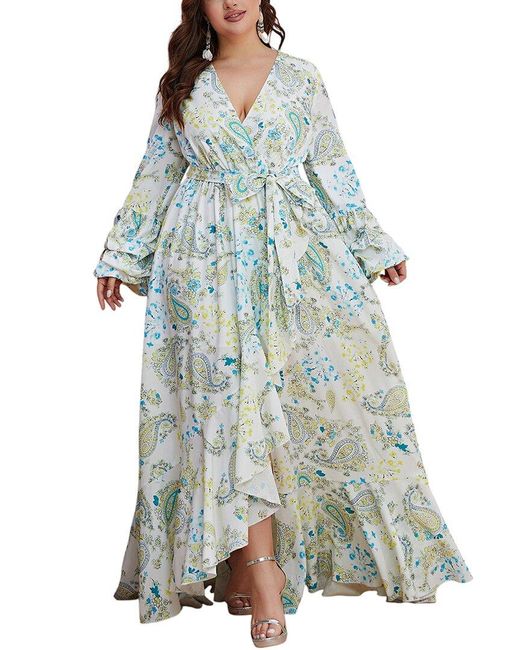 Silvia Rufino Blue Maxi Dress