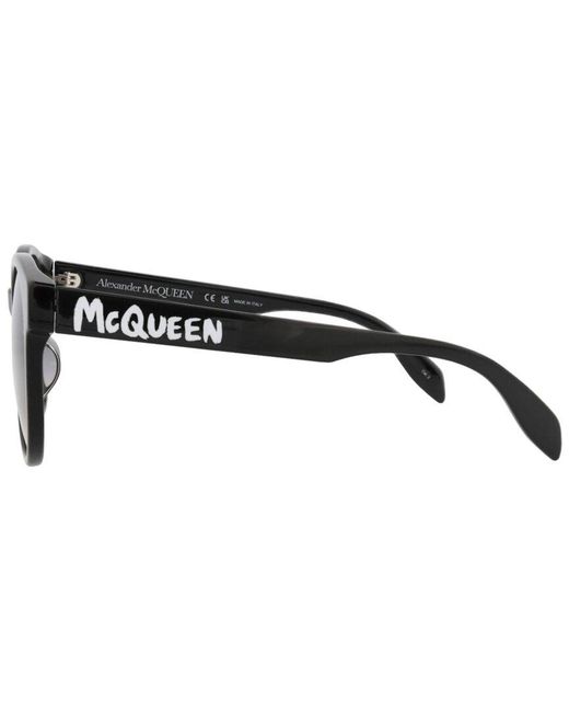 McQueen Brown Am0349Sa 55Mm Sunglasses