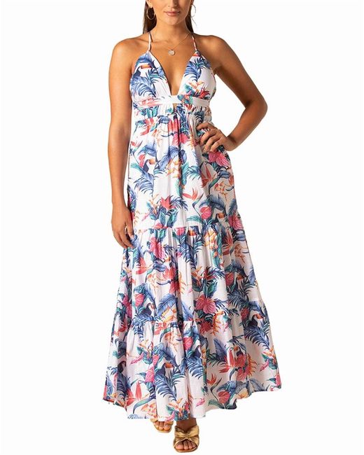 Tori Richard Blue Kailani Sun Dress