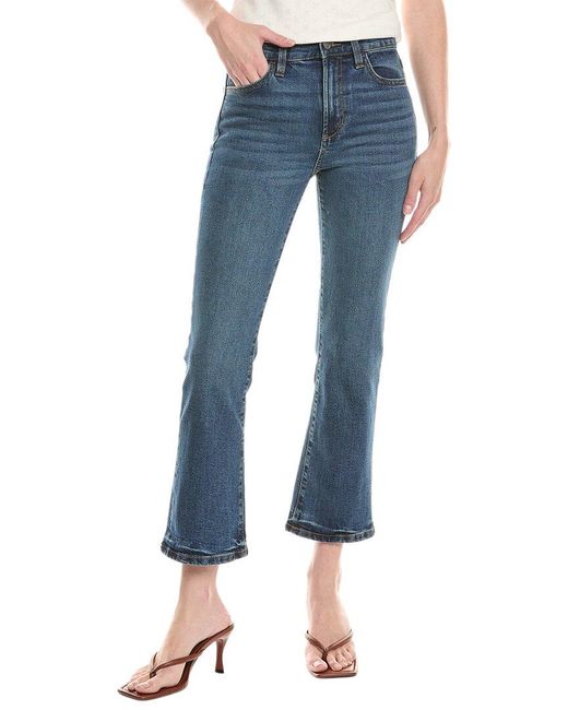 Joe's Jeans Blue High-Rise Dakar Crop Bootcut Jean