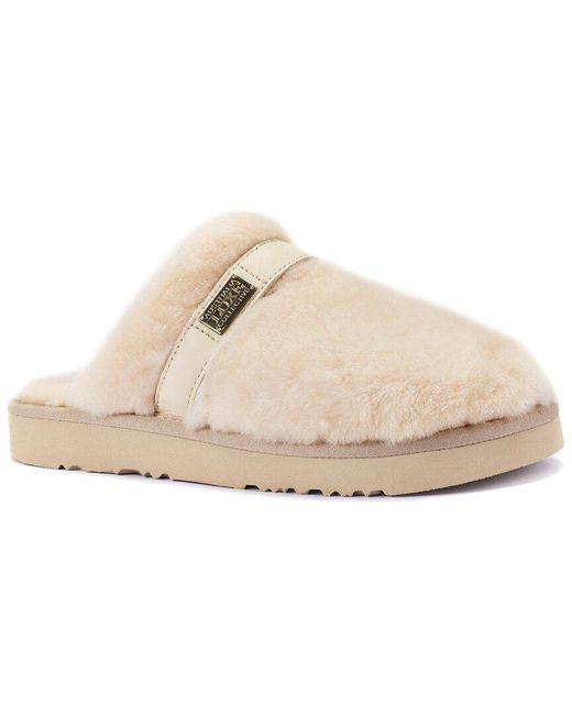 Australia Luxe Natural Grace Suede Slipper