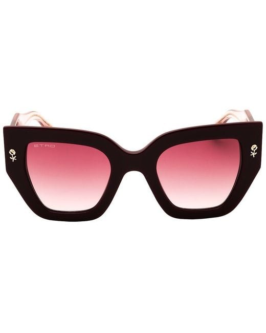 Etro Red 50Mm Sunglasses