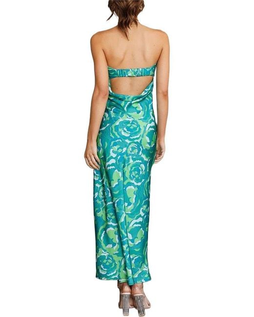 LEON GORI Green Maxi Dress