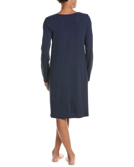 Hanro Blue Soft Jersey Nightgown