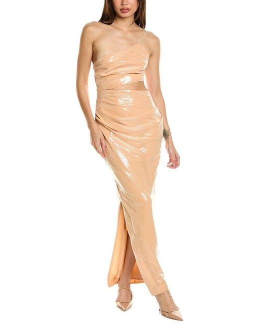 Suboo Natural Marcel Draped Maxi Dress
