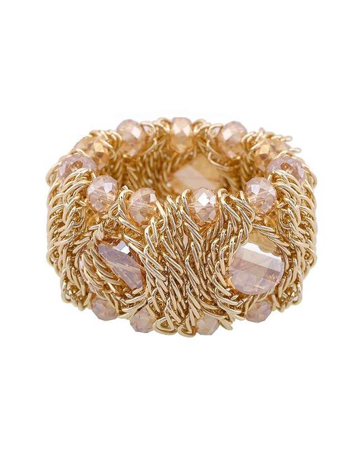 Luxury Handmade Elastic Crystal Bee Pearl Statement Bracelet For Women  Jewelry | eBay