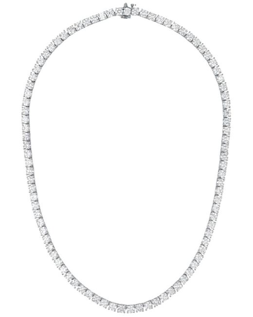Diana M White Fine Jewelry 18K 10.71 Ct. Tw. Diamond Tennis Necklace