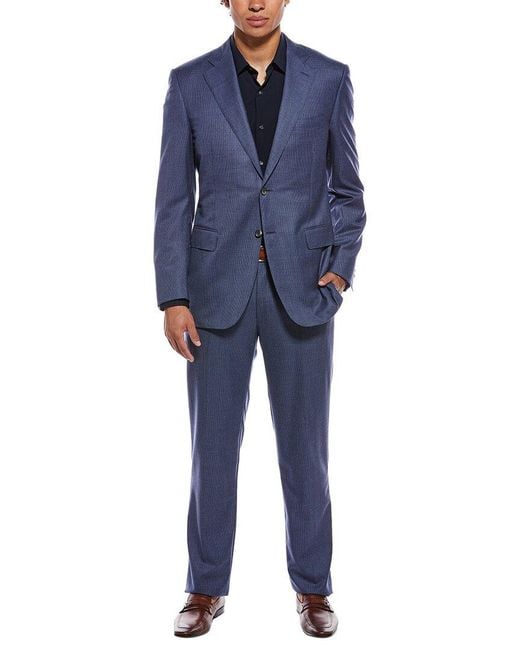 Canali Blue 2Pc Cashmere Suit for men