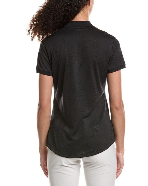Adidas Black Ultimate365 Jacquard Polo Shirt