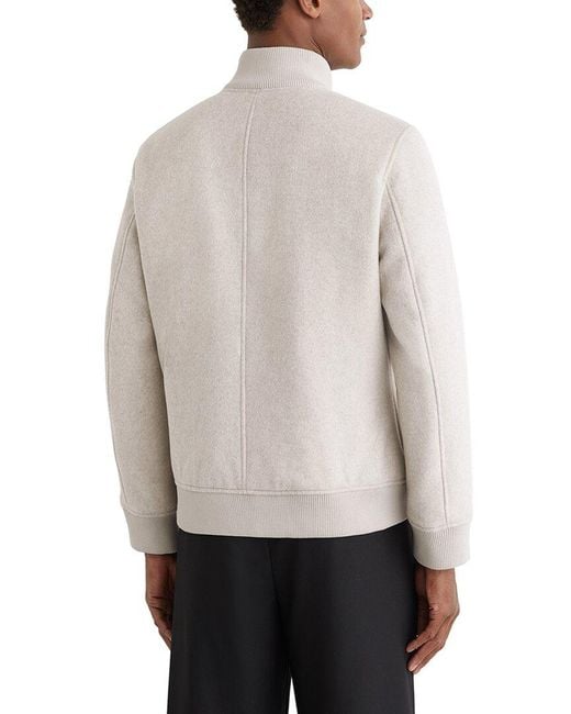 Reiss Natural Hadley Short Wool-Blend Bomber Jacket for men