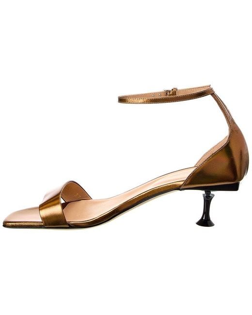 Sergio Rossi Metallic Leather Sandal