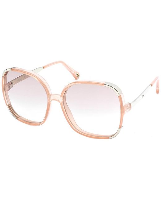 Chloé Pink Ce719S 60Mm Sunglasses