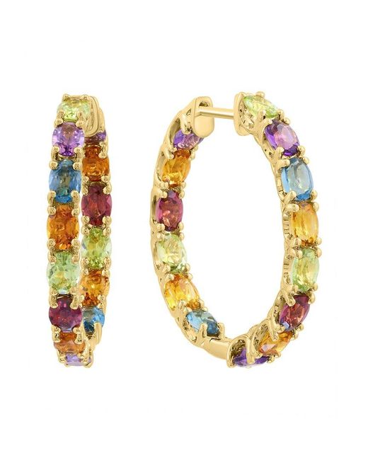 Effy Fine Jewelry Metallic Plated 4.00 Ct. Tw. Multi Gemstone Earrings