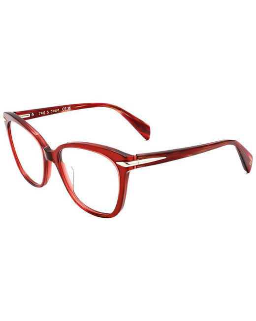 Rag & Bone Red 54Mm Optical Frames