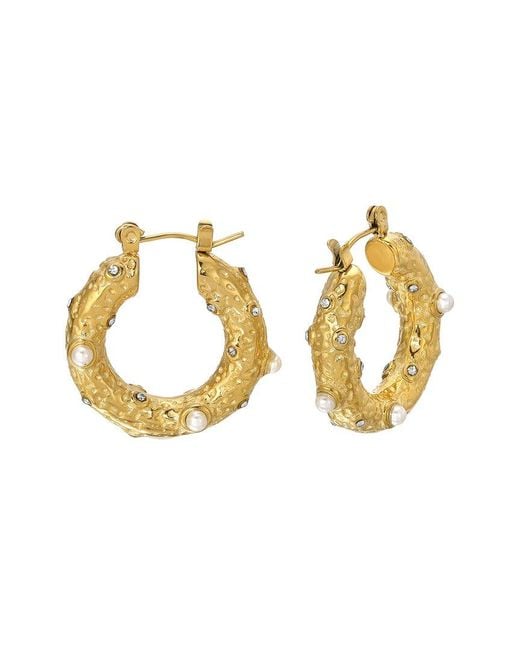 Eye Candy LA Metallic Bella Loop Hoop Earrings