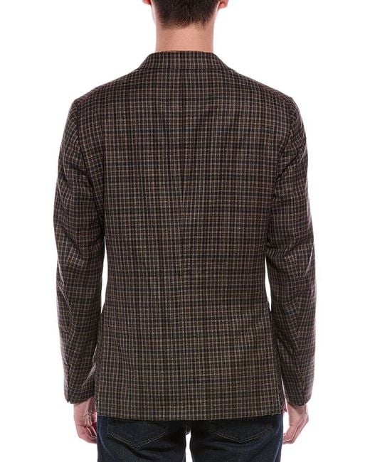 Isaia Brown Wool Jacket for men