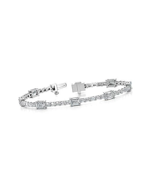 Lab Grown Diamonds White 14K 8.88 Ct. Tw. Lab-Grown Diamond Tennis Bracelet