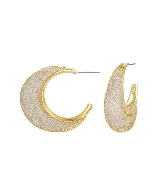 Eye Candy LA Metallic Selene Hoop Earrings