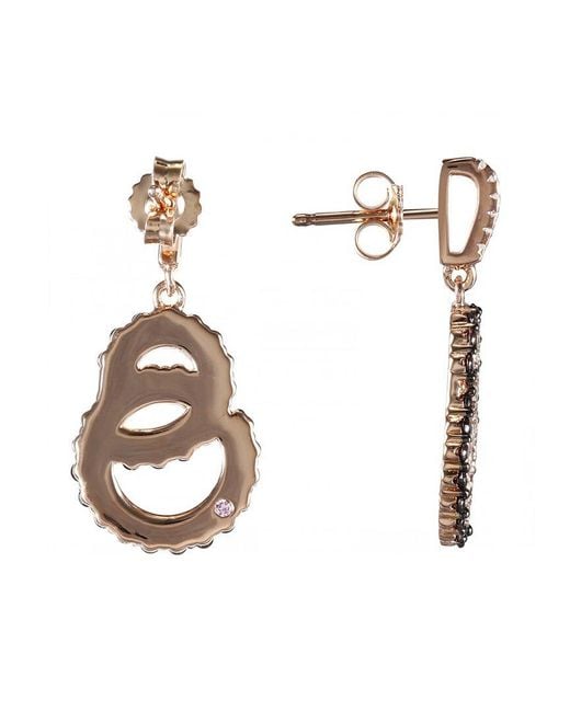 Suzy Levian CZ Jewelry Metallic Suzy Levian Silver Cz Drop Earrings