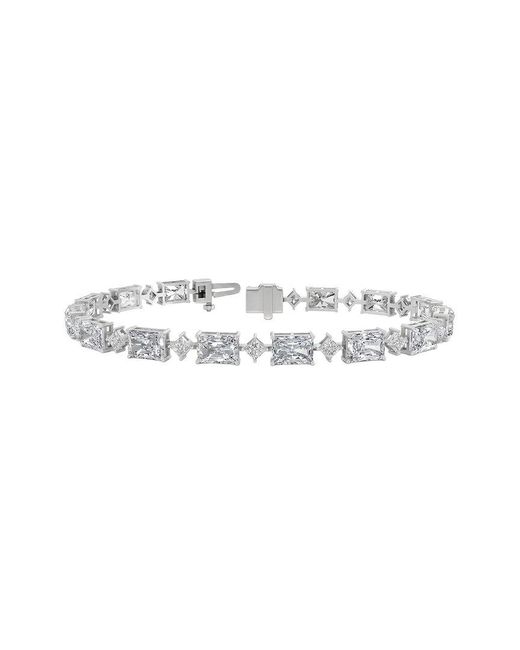 Lab Grown Diamonds White 14K 13.78 Ct. Tw. Lab-Grown Diamond Tennis Bracelet