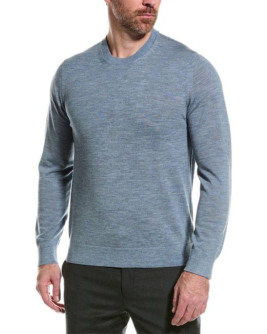 Vince Blue Wool Crewneck Sweater for men
