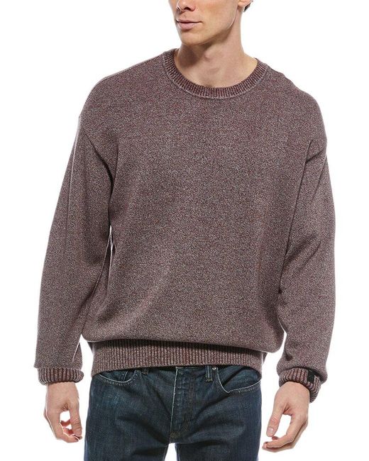 Rag & Bone Brown Dexter Marl Crewneck Sweater for men