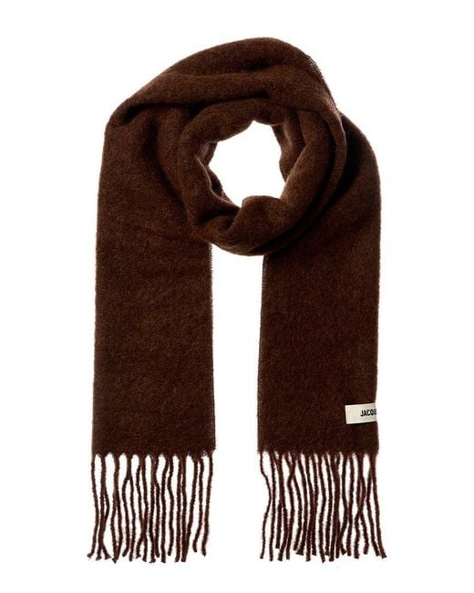 Jacquemus Purple L'echarpe Carro Mohair & Wool-blend Scarf