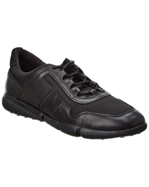 Tod's Black Canvas & Leather Sneaker for men