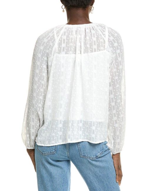 Nicole Miller White Woven Shirt
