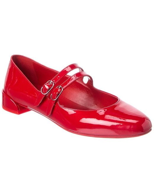 Christian Louboutin Red Sweetie Jane Patent Ballerina Flat
