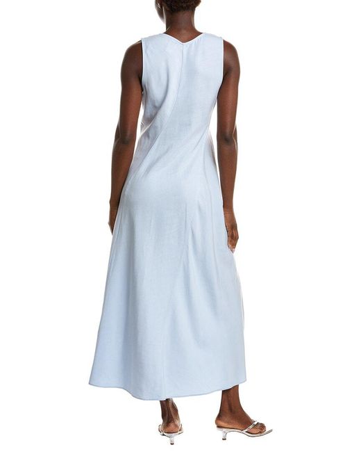 Calvin Klein Blue Panel Midi Dress