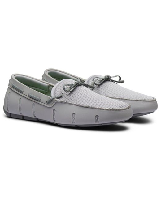 Swims Gray Braided Lace Loafer for men