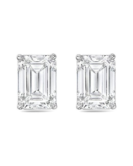 Diana M Metallic Diana M. 14K 10.00 Ct. Tw. Lab-Grown Diamond Earrings
