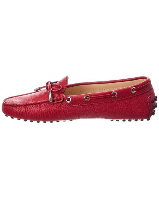 Tod's Red Heaven Leather Loafer