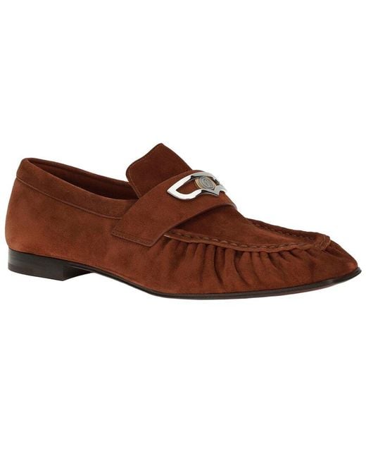 Christian Louboutin Brown Dnu Mocallista Leather Loafer