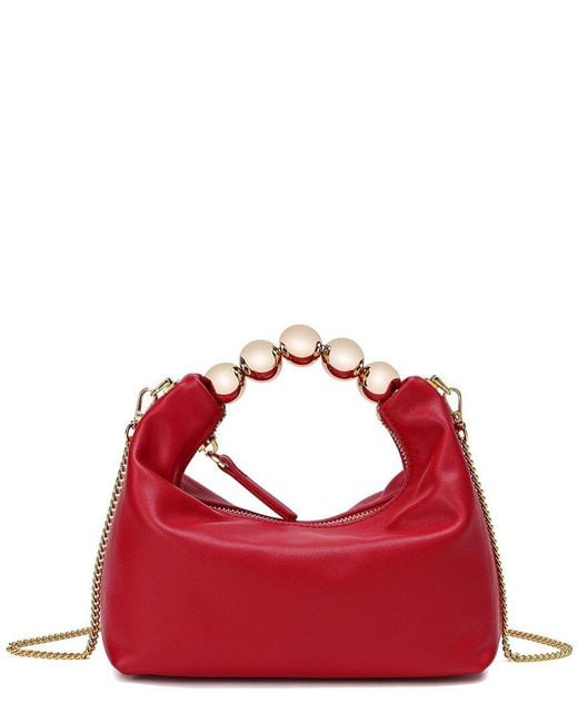 Tiffany & Fred Paris Red Tiffany & F Paris Smooth Leather Top Handle Shoulder Bag