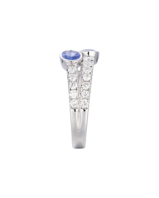 Gregg Ruth Blue 14K 1.60 Ct. Tw. Diamond & Sapphire Ring