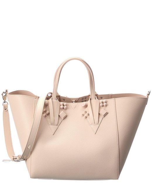 Christian Louboutin Natural Cabachic Small Leather Tote