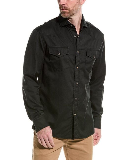 Brunello Cucinelli Black Easy Fit Shirt for men
