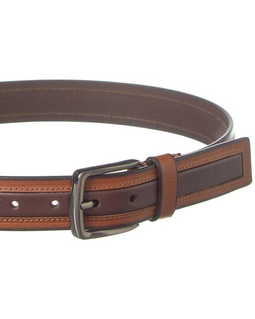 Hart Schaffner Marx Brown Vecheta Leather Belt for men