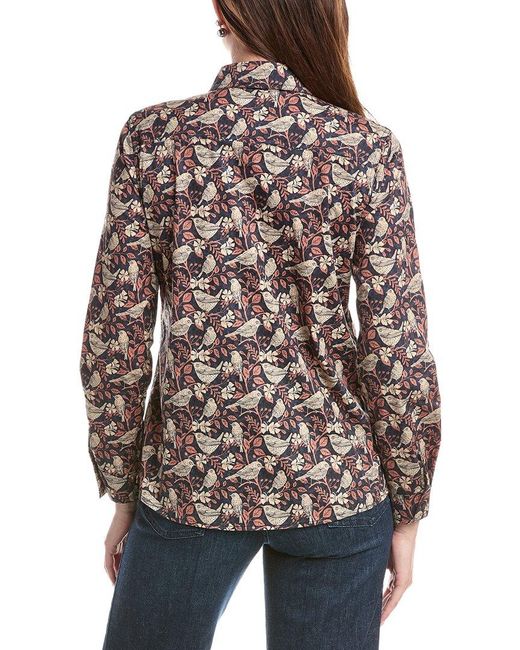 J.McLaughlin Red Lois Blouse