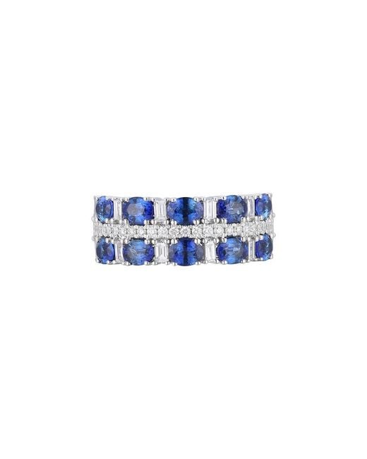 Gregg Ruth Blue 14K 2.82 Ct. Tw. Diamond & Sapphire Ring