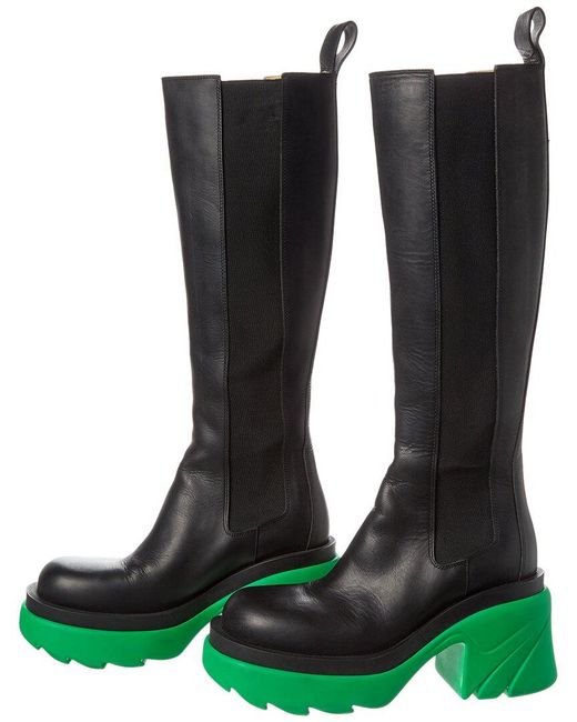 Bottega Veneta Black Flash Leather Boot (Authentic Pre-Loved)