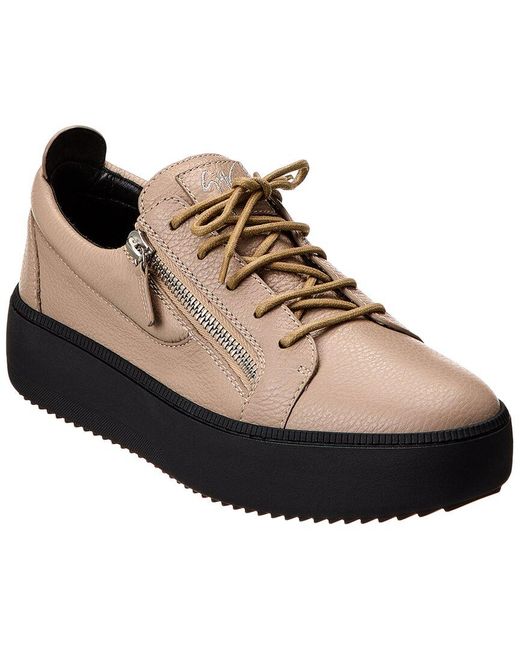 Giuseppe Zanotti Brown May Leather Sneaker for men