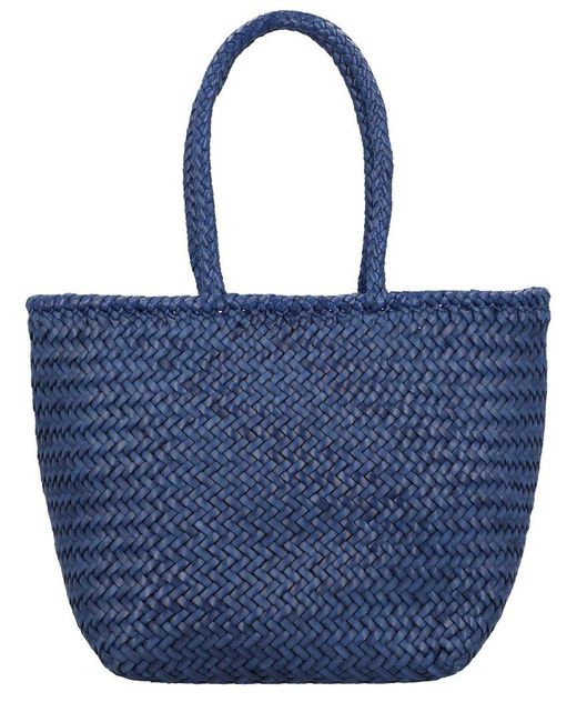 Dragon Diffusion Blue Grace Small Leather Tote