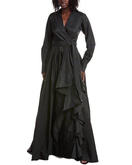 Alexis Black Ollie Wrap Gown