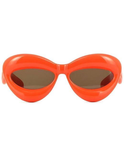 Loewe Orange Lw40097I 55Mm Sunglasses